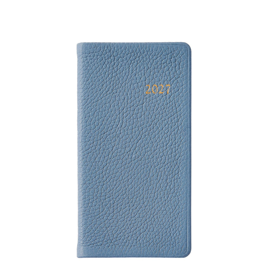 2027 6" Pocket Datebook Leather-Bound